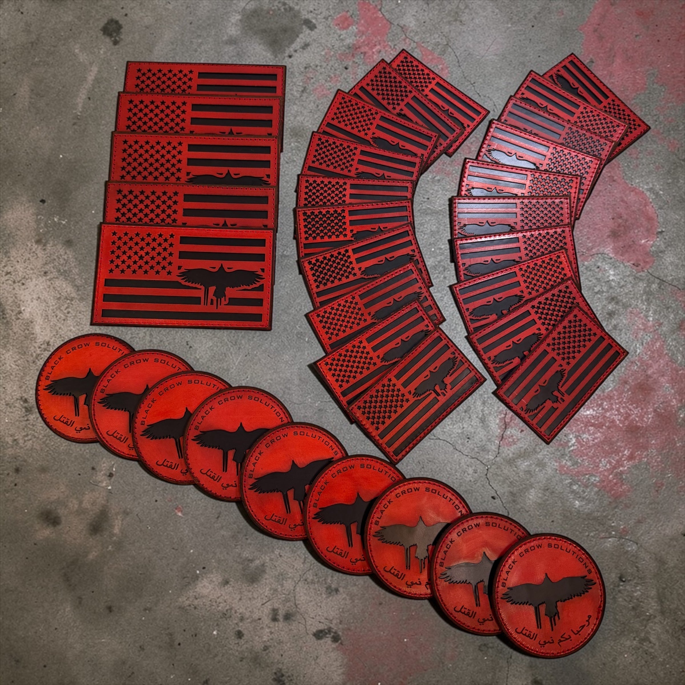 Leather IR Patches: Custom Night-Vision Compatible Patch for Black Crow Solutions