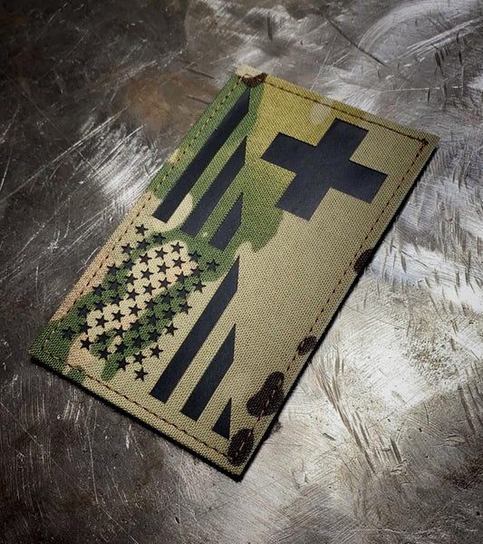 Switzerland/American IR Flag Patch