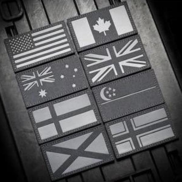 Gray on Grey Flag Patch